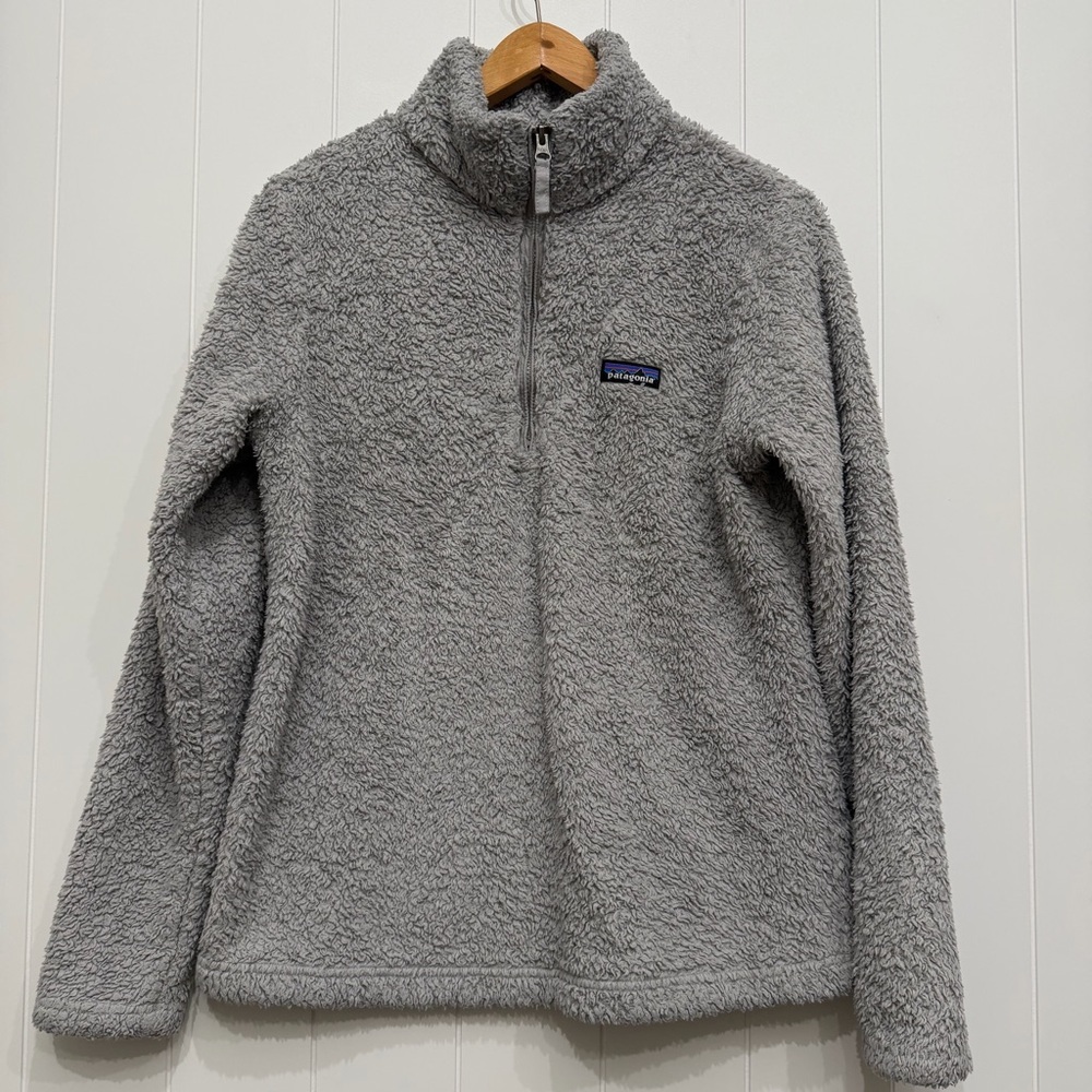 Patagonia Women's Los Gatos 1/4 Zip Fleece Pullover Grey Size Large